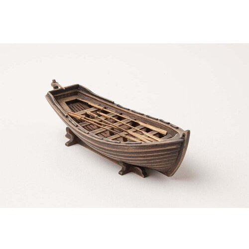 Шлюпка XV века, сборная модель корабля от П. Никитина, М.1:48, 136 мм шлюпка для santa maria сборная модель парусного корабля от п никитина м 1 24 272х350х110мм