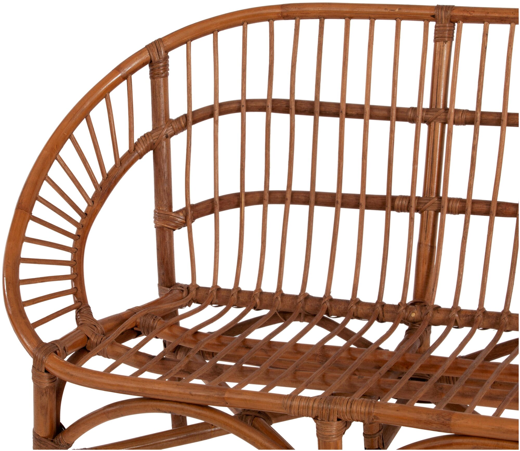 Комплект для отдыха TetChair TURKEY (стол круглый (со стеклом)+2 кресла + диван) /с подушками/ротанг, кр:70х65х78см, дв:120х65х78см, ст:D50х56,5см, coco brown (коричневый кокос) - фотография № 4