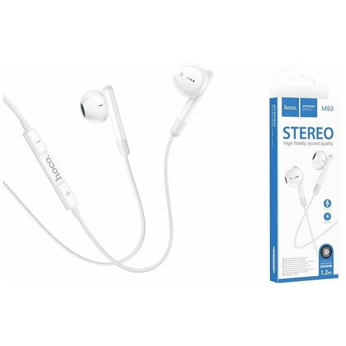 Наушники M93 Wire control earphones with microphone HOCO черные 37400₽