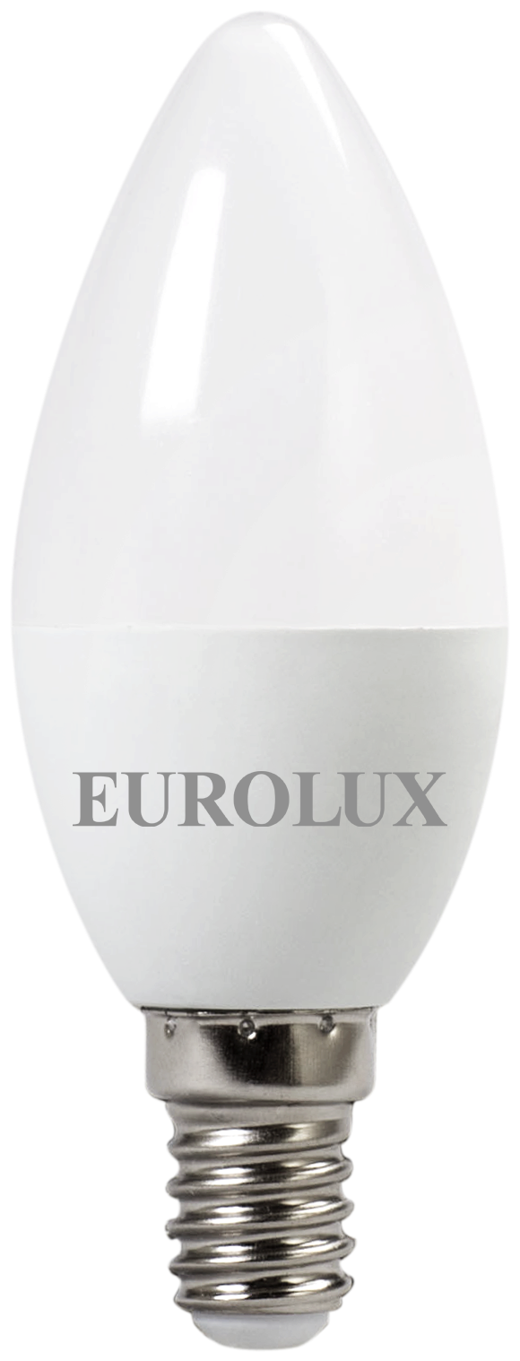 Светодиодная лампа Eurolux LL-E-C37-5W-230-4K-E14 /свеча, 5Вт, нейтр., Е14/ 76/2/3