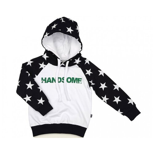 фото Худи для девочки mini maxi, модель 1197, цвет белый/черный, размер 104