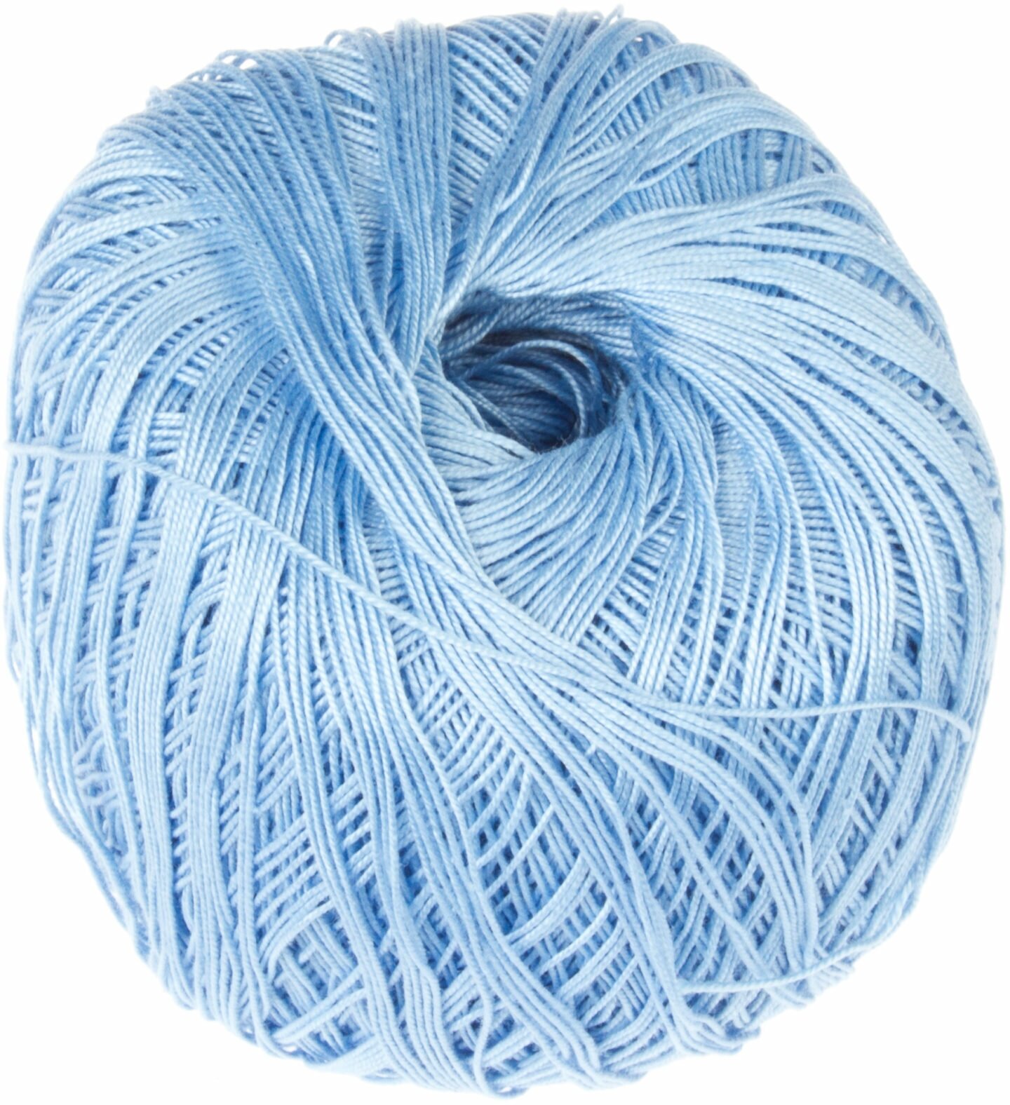 Пряжа Пехорка Цветное кружево голубой (5), 100%мерсеризованный хлопок, 475м, 50г, 1шт