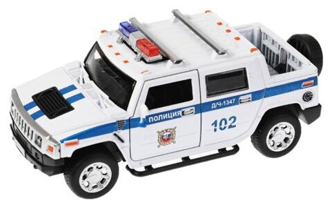 Технопарк Машина Hummer H2 Pickup Полиция 12 см металл HUM2PICKUP-12POL-WH с 3 лет