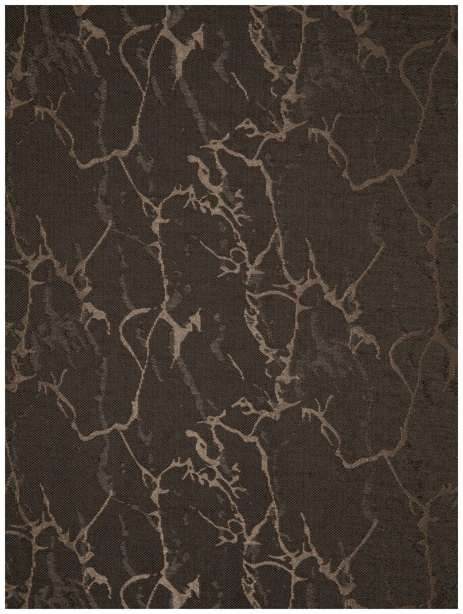 Портьера ТД Текстиль канвас Молния размер 200х270см, цвет коричневый - фотография № 4