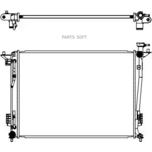 Радиатор Hyundai Ix35 2.0 2009 - По Наст. Время, Hyundai Tucson 2.0 2009 - По Наст. Время, Kia Spor Sakura^32218506 Sakura арт. 32218506