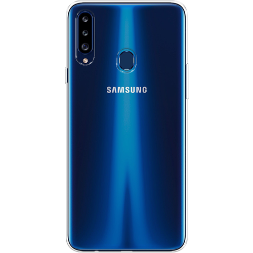 Силиконовый чехол на Samsung Galaxy A20s / Самсунг Галакси A20s, прозрачный силиконовый чёрный чехол для samsung galaxy a20s самсунг галакси а20с