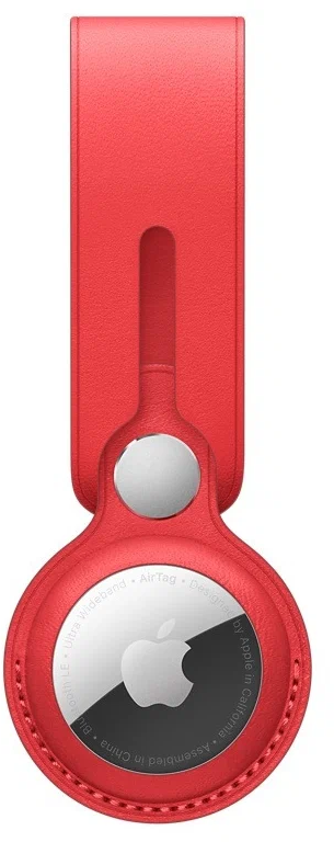 Брелок Apple Leather Loop Apple AirTag, red