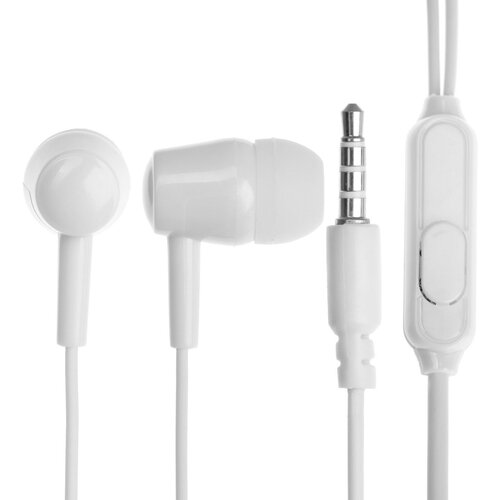 Наушники Exployd EX-HP-1124 вакуумные микрофон 102 дБ 32 Ом 35 мм 12 м белые 357₽