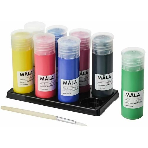 MALA IKEA Консилер краска для рисования - 8 цветов, 400 мл