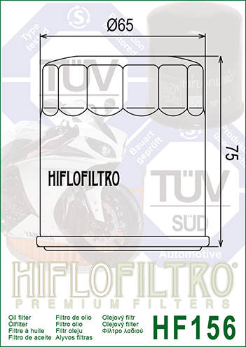 Фильтр Масляный Hiflofiltro Hf156 Hiflo filtro арт HF156