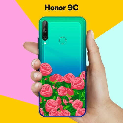 силиконовый чехол на honor 9c розовый Силиконовый чехол Розы на Honor 9C