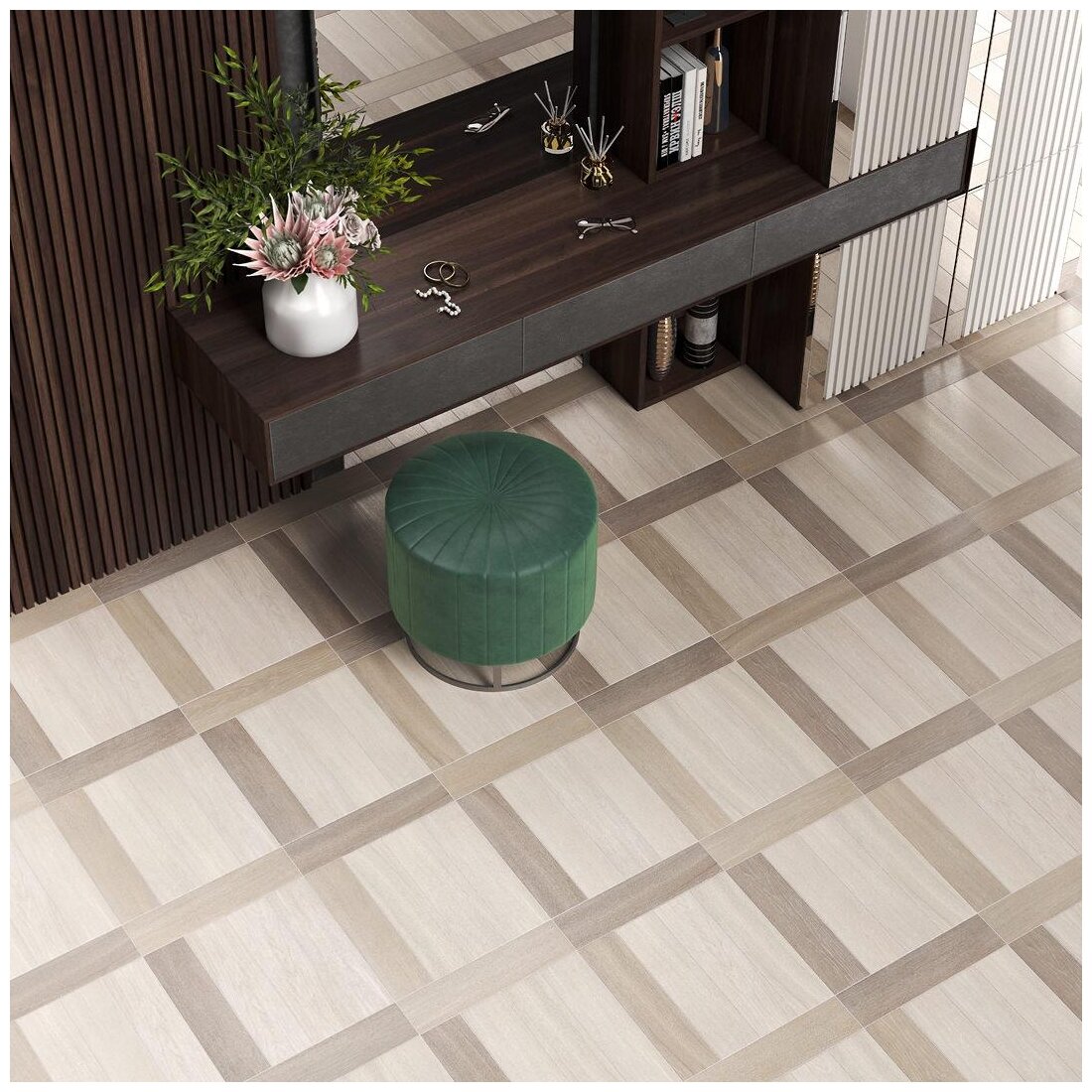 Керамогранит Kerama Marazzi Вяз 9,9х40,2х0,8 см Бежевый SG400300N (1.11 м2)