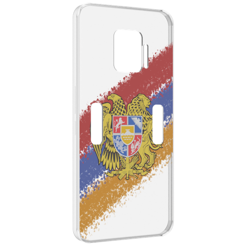 Чехол MyPads флаг герб Армении для ZTE Nubia Red Magic 7 Pro задняя-панель-накладка-бампер