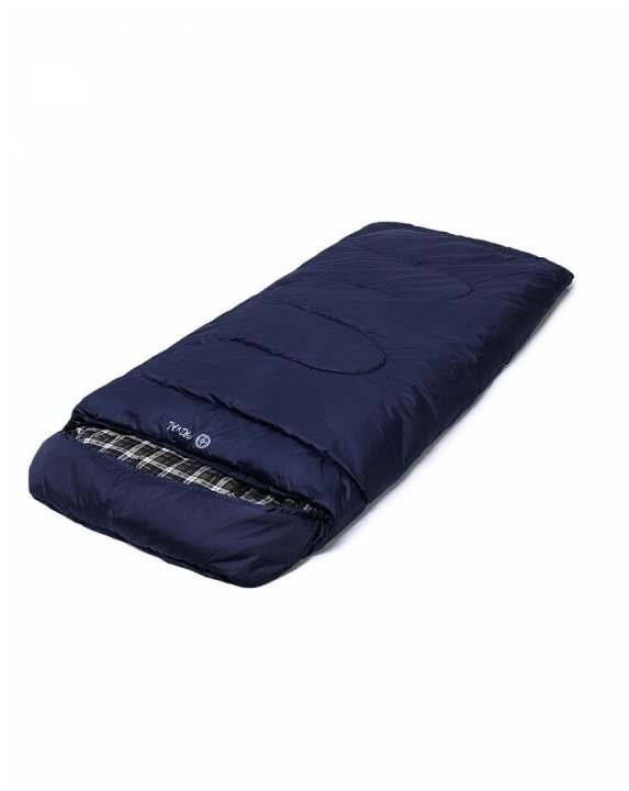 Спальный мешок PRIVAL Северный синий с правой стороны