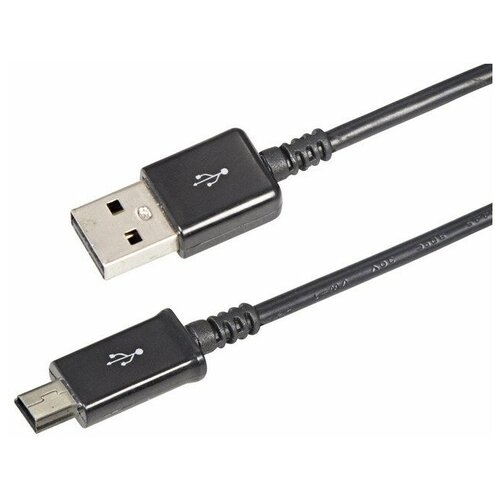 USB кабель miniUSB Rexant 18-4402 длинный штекер 1 м черный (1 штука) кабель telecom usb miniusb tc6911bk 1 8 м черный