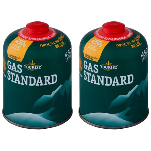 фото Газовый баллон tourist standard 450г резьбовой набор 2шт
