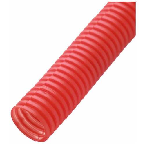 Труба гофрированная 25 мм СТС для металлопластиковых труб d16 мм красная (50 м)
