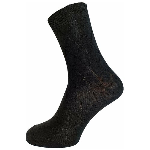 фото Комплект 30 пар киреевских носков "ромб" mix_с-27-30-23-25-генеральский, черный, размер 23-25 киреевские носки