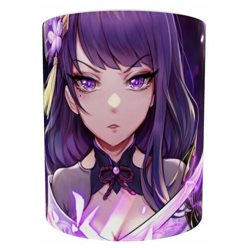 Genshin Impact Райден/Геншин импакт/330 мл, 1 шт, Кружка керамическая/Кружка Аниме