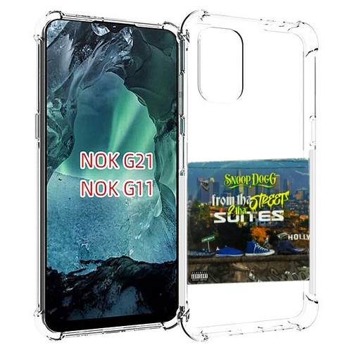 Чехол MyPads Snoop Dogg FROM THE STREET 2 THA SUITES для Nokia G11 / G21 задняя-панель-накладка-бампер