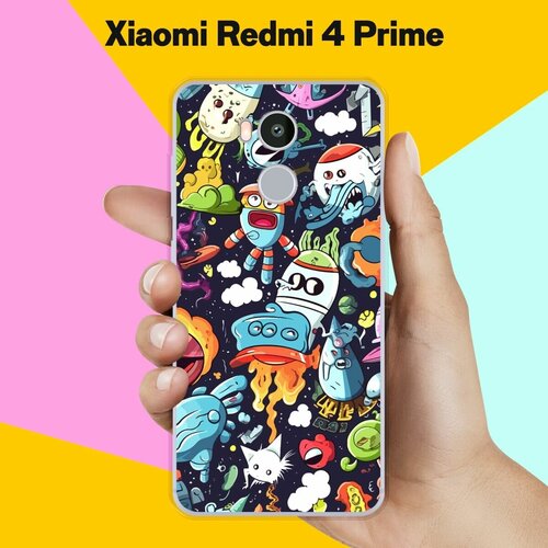 Силиконовый чехол на Xiaomi Redmi 4 Prime Пак / для Сяоми Редми 4 Прайм