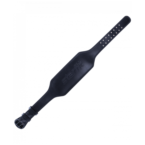 фото Пояс атлетический starfit su-321 6 дюймов, натуральная кожа p.m (черный)