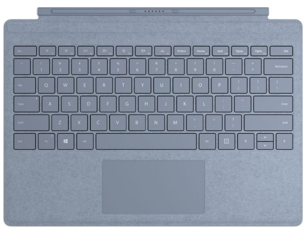 Клавиатура Microsoft Surface Pro Signature Type Cover Alcantara (Ice Blue) RUS