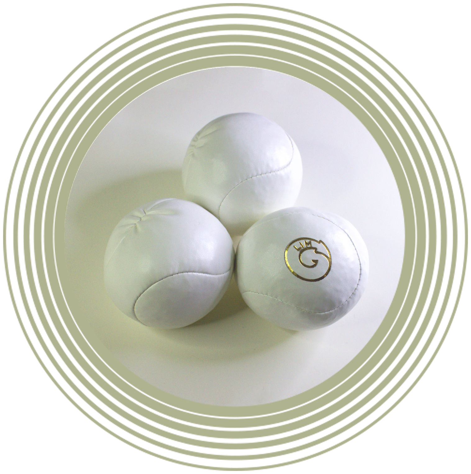 Мячи для жонглирования Бинбег (набор-3 шт). Джагл. Взрослые. Комплект от производителя. Цвет белый