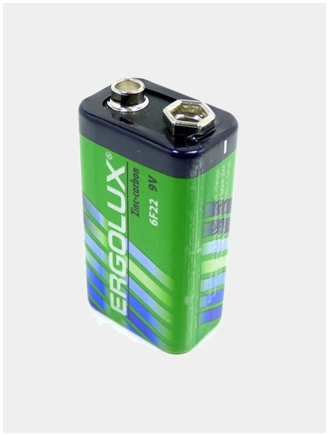 Батарейка Ergolux 6F22 Крона 9V, 12 шт.