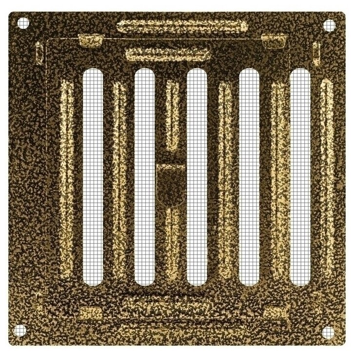 фото Решётка металлическая регулируемая Р-100(150х150мм), бронза