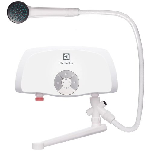 Водонагреватель проточный для ванной и кухни Electrolux Smartfix TS 55 кВт белый с душевой лейкой и краном 295000₽
