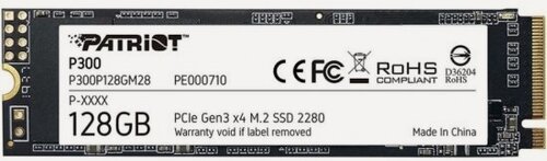 Изображение товара SSD диск Patriot Memory Patriot P300, 128Гб, M.2 2280, PCI-E 3.0x4, NVMe (P300P128GM28)