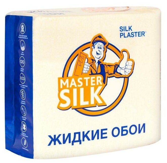 Жидкие обои Silk Plaster Мастер Cилк / Master Silk Master Silk 111, пастельно желтый - фотография № 12