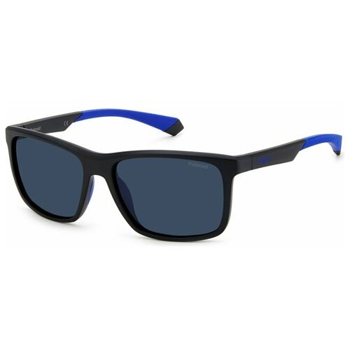 солнцезащитные очки polaroid polaroid pld 2138 s 0vk 5x 2057150vk565x голубой черный Солнцезащитные очки Polaroid, черный