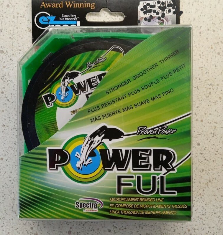 Плетеный шнур Power FUL PowerFUL d=0.25 125м 21.2кг moss green, 1 шт.