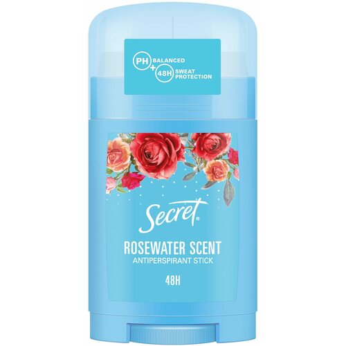 SECRET rosewater scent дезодорант-антиперспирант, 40 мл Набор из 2 штук secret rosewater scent розовая вода дезодорант антиперспирант кремовый 40 гр 2 штуки