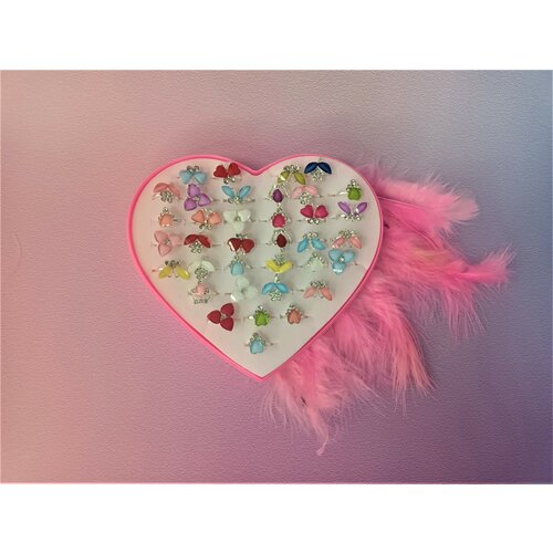 фото Набор детских колечек для девочек (серебристый цвет) sanremo