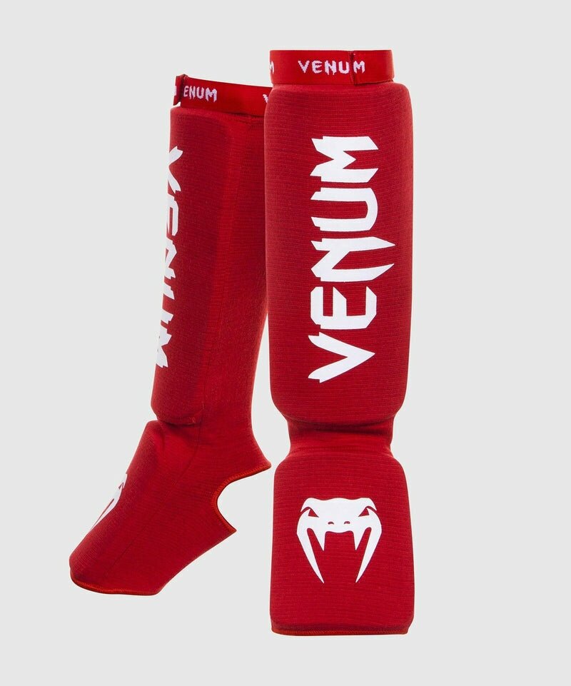 Щитки Защита голени стопы Venum Kontact - Venum RED (XL)