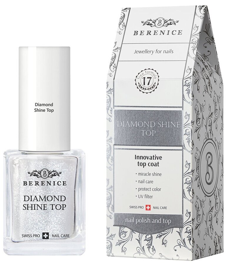 Топ для сохранения цвета лака и придания блеска ногтям "Diamond Shine Top" BERENICE