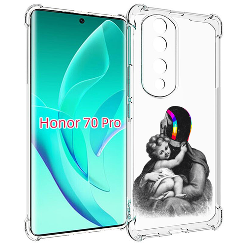 Чехол MyPads защитник в шлеме для Honor 70 Pro / 70 Pro Plus задняя-панель-накладка-бампер