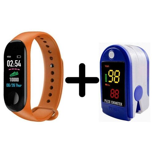 Умные часы BandRate Smart BRSM333PLBO-SET2 с пульсометром ЧСС мониторингом кислорода в крови 121500₽