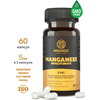 Марганец, Бисглицинат марганца хелат 60 капсул Manganese Bisglycinate Biocaps MISHIDO спортивные витамины для костей, сердца, сосудов, нервной системы - изображение
