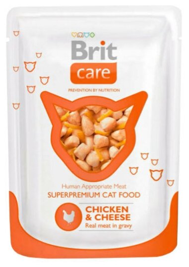 Влажный корм для кошек Brit Care, с курицей 12 шт. х 80 г (кусочки в соусе) - фотография № 5