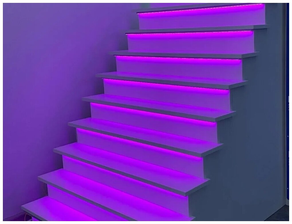Комплект для автоматической подсветки лестницы с датчиками движения ETL - для подсветки 17 ступеней, RGB - фотография № 7