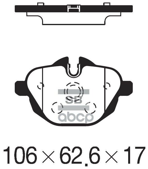 Колодки Тормозные Задние Bmw 5 Vi (F10 F11 F7) (2010-2016)/ X3 Ii (F25) (2010- )/ Z4 Ii (E89) (2009- ) Sangsin brake арт. .