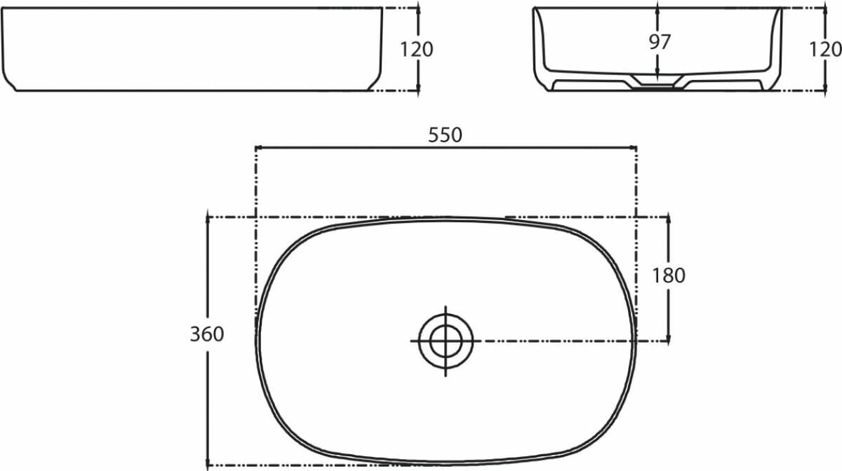 Раковина Allen Brau Fantasy Oval 55x36, мятная - фото №7