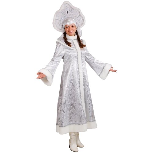 карнавальный костюм взрослый снегурочка волшебница 16400 44 Костюм взрослый Снегурочка Волшебница (52)