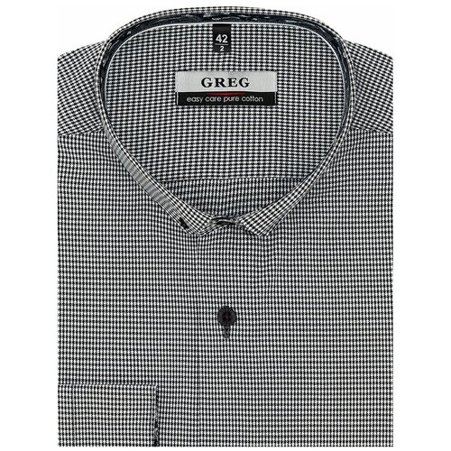 Рубашка GREG, размер 174-184/40, серый футболка девушка и ножницы z 100 b gs черный 40