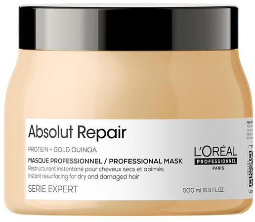 LOREAL ABSOLUT REPAIR GOLD QUINUA + PROTEIN - восстанавливающая маска С кремовой текстурой 500 мл