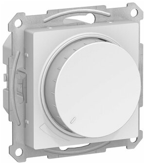 ATLASDESIGN светорегулятор (диммер) поворотно-нажимной, 400Вт, мех, белый ATN000123